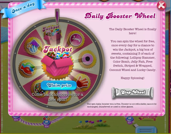 Daily Booster Wheel Candy Crush Saga Wiki FANDOM powered by Wikia