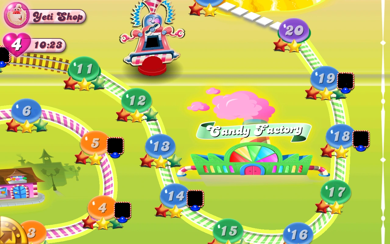 Candy Crush Map