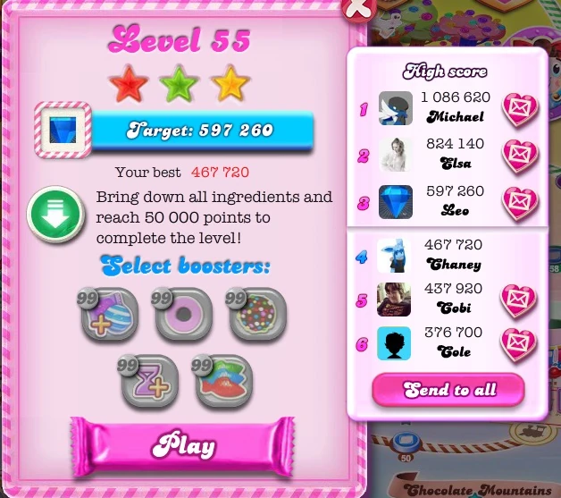Candy crush leaderboard 2021