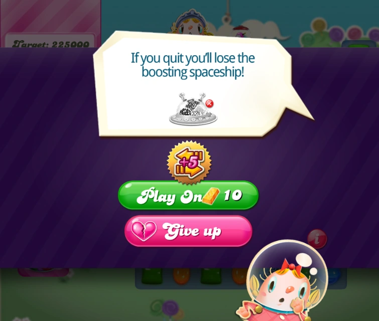 Image Space Dash quit level.png Candy Crush Saga Wiki FANDOM