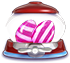 Horizontal striped candy Vertical striped candy cannon