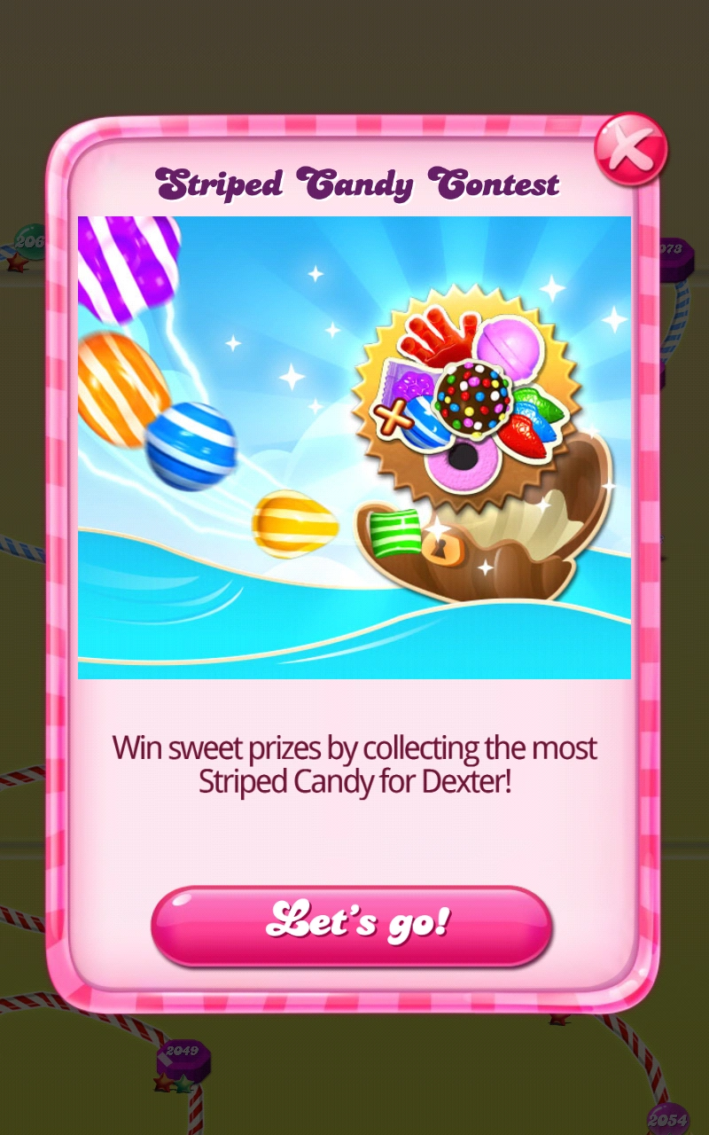 Striped Candy Contest Candy Crush Saga Wiki Fandom
