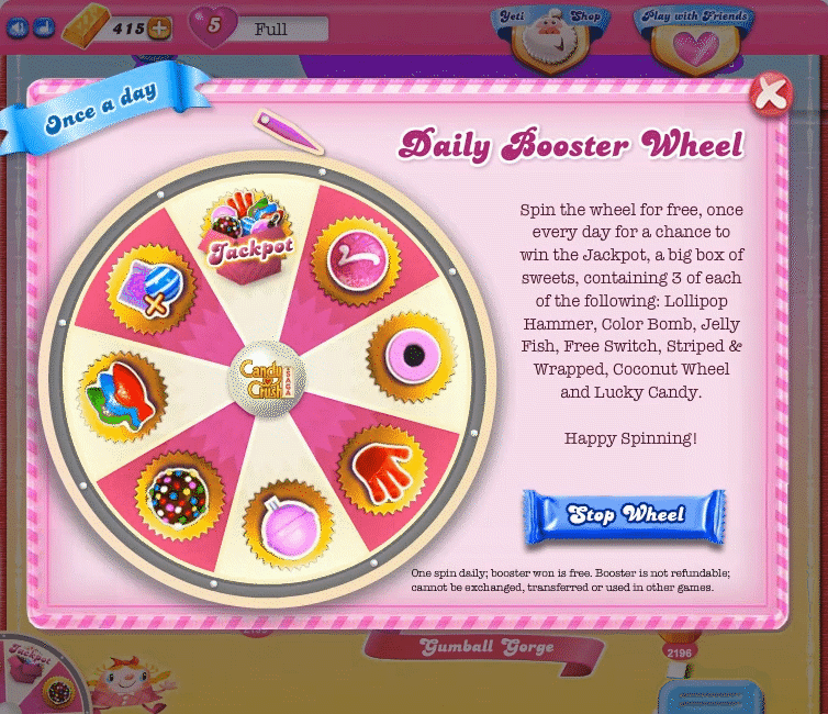 Daily Booster Wheel Animating