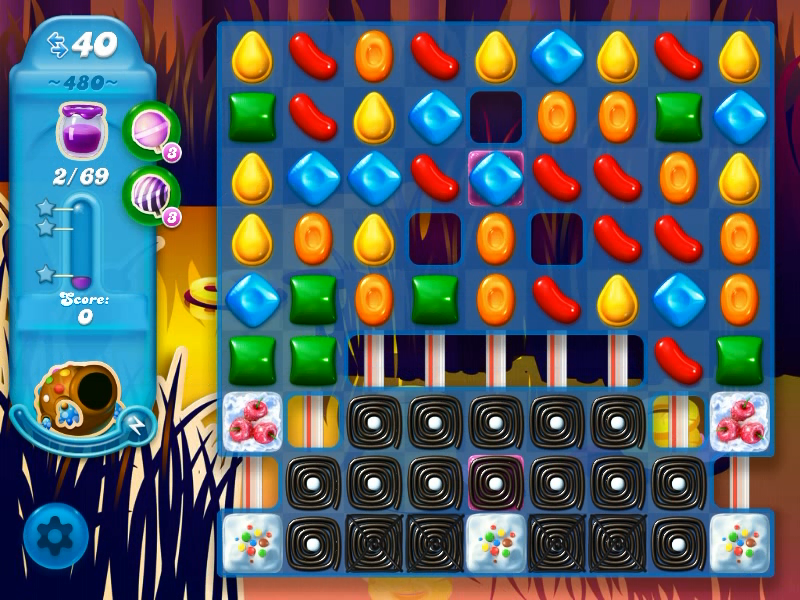 what is the secret to getting past 480 in candy crush soda saga