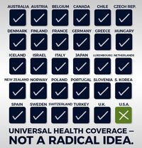 Universal health coverage. Not a radical idea