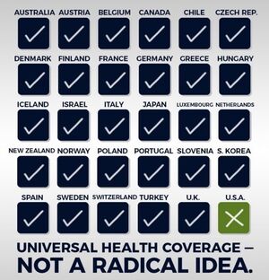 Universal health coverage. Not a radical idea