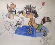 Raccoon romance by fox jake-d9hpo6d