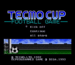 tecmo cup football game sega genesis game cheats
