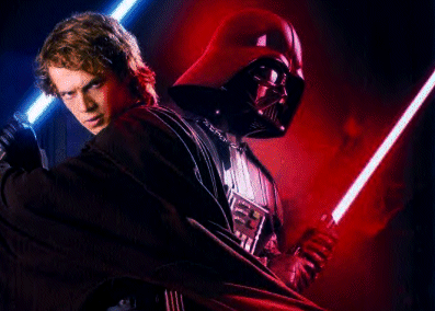 Resultado de imagen para darth vader y anakin skywalker