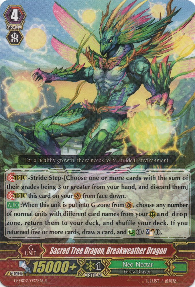 Neo Nectar Deck 1 W Sacred Tree Dragon Cardfight Vanguard