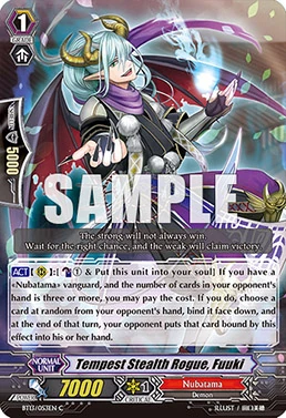 Tempest Stealth Rogue, Fuuki
