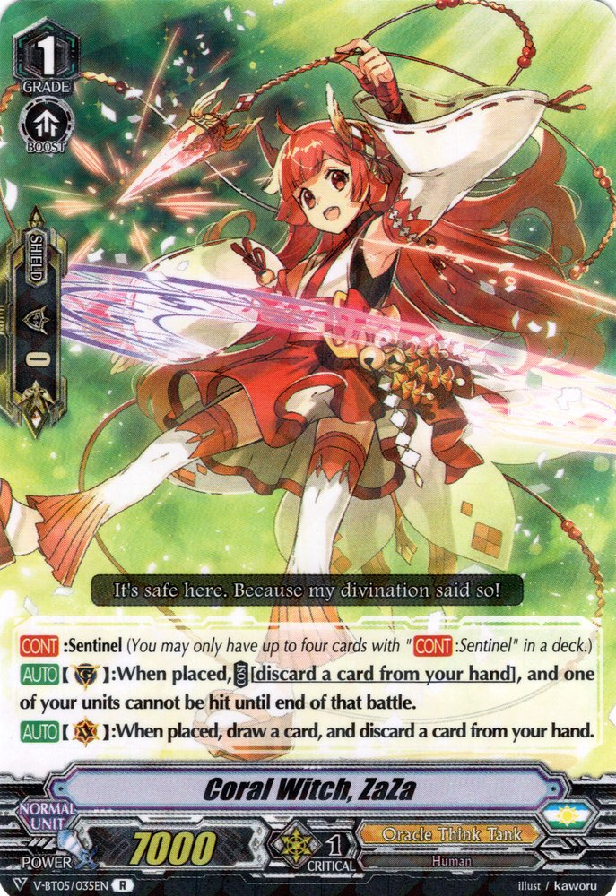Oracle Think Tank V Standard Deck 3 w// Coral Witch CARDFIGHT VANGUARD Zaza