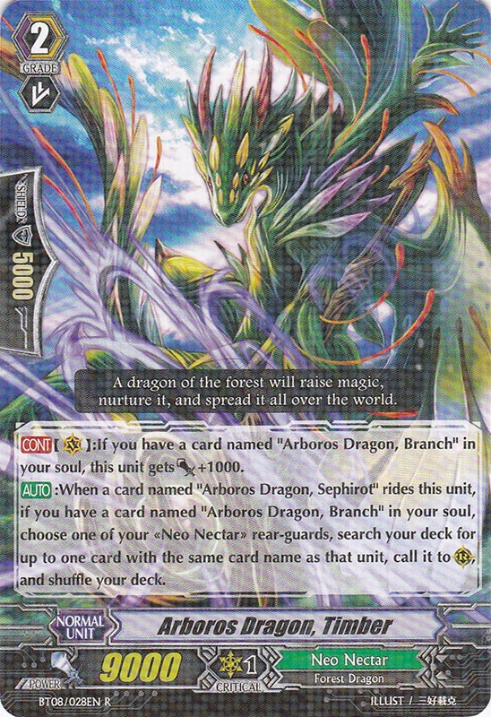 Arboros Dragon, Timber