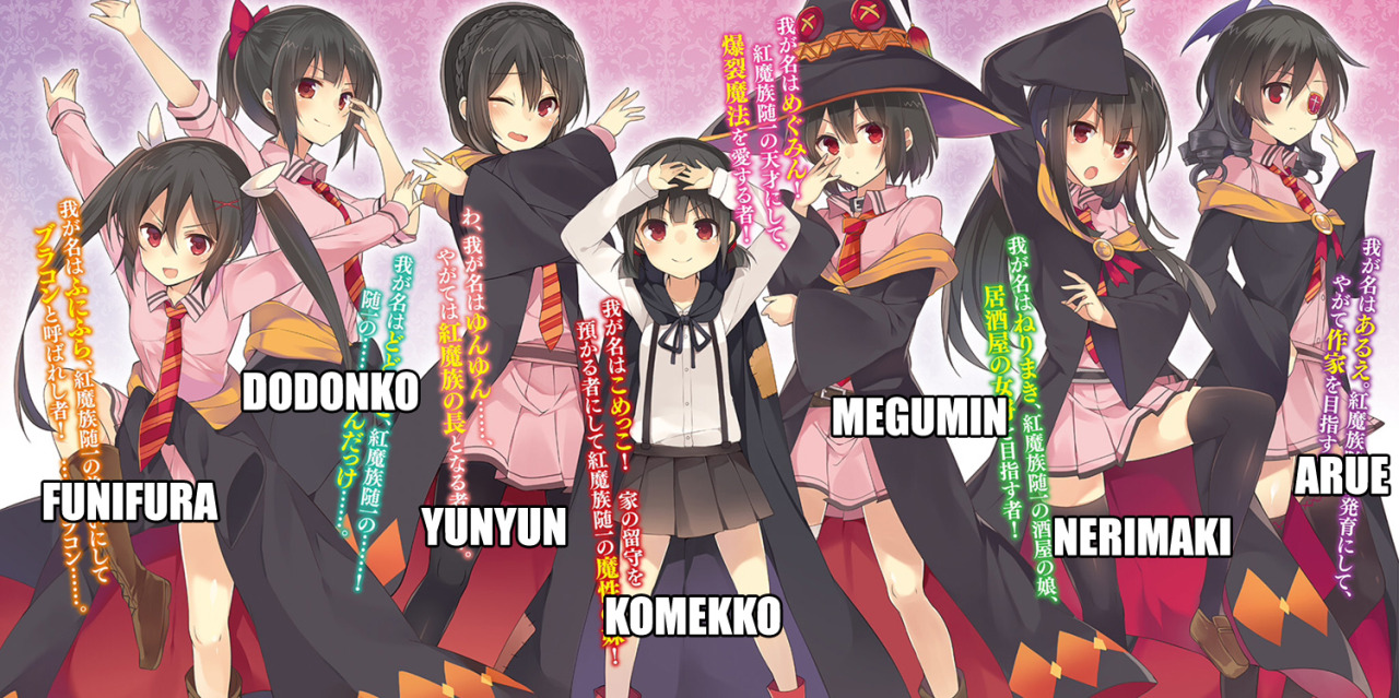 konosuba characters megumin