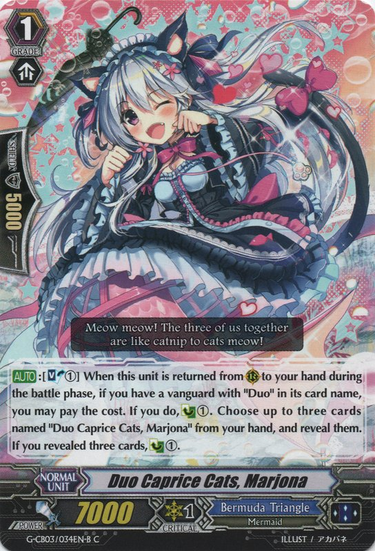 Duo Caprice Cats, Marjona Cardfight!! Vanguard Wiki FANDOM powered Duo Caprice Cats, Marjona Cardfight!! Vanguard Wiki FANDOM powered