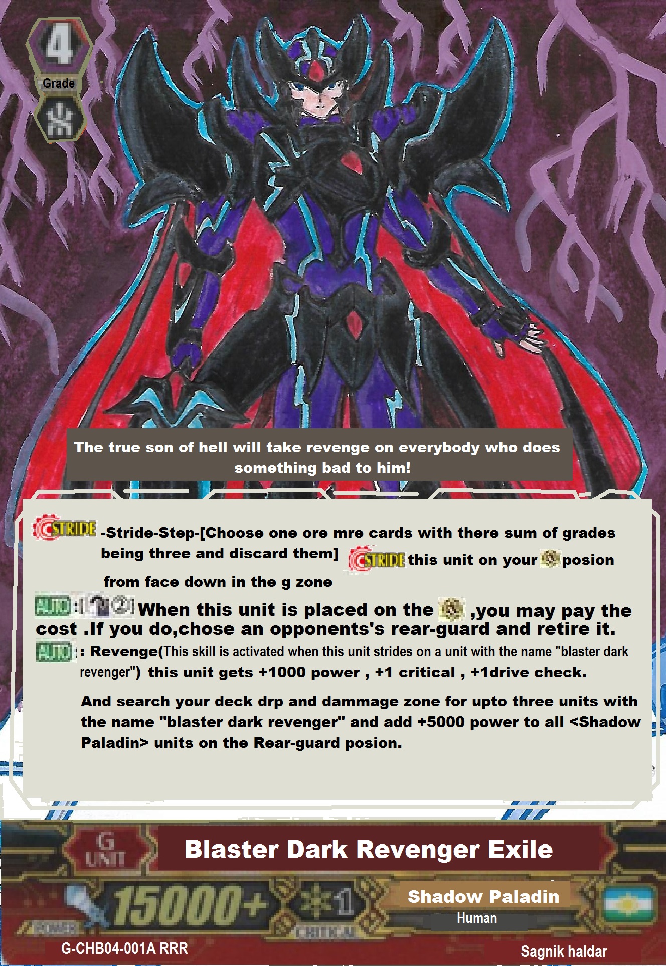 Image Blaster Dark Full Artv2png Cardfight Vanguard Wiki