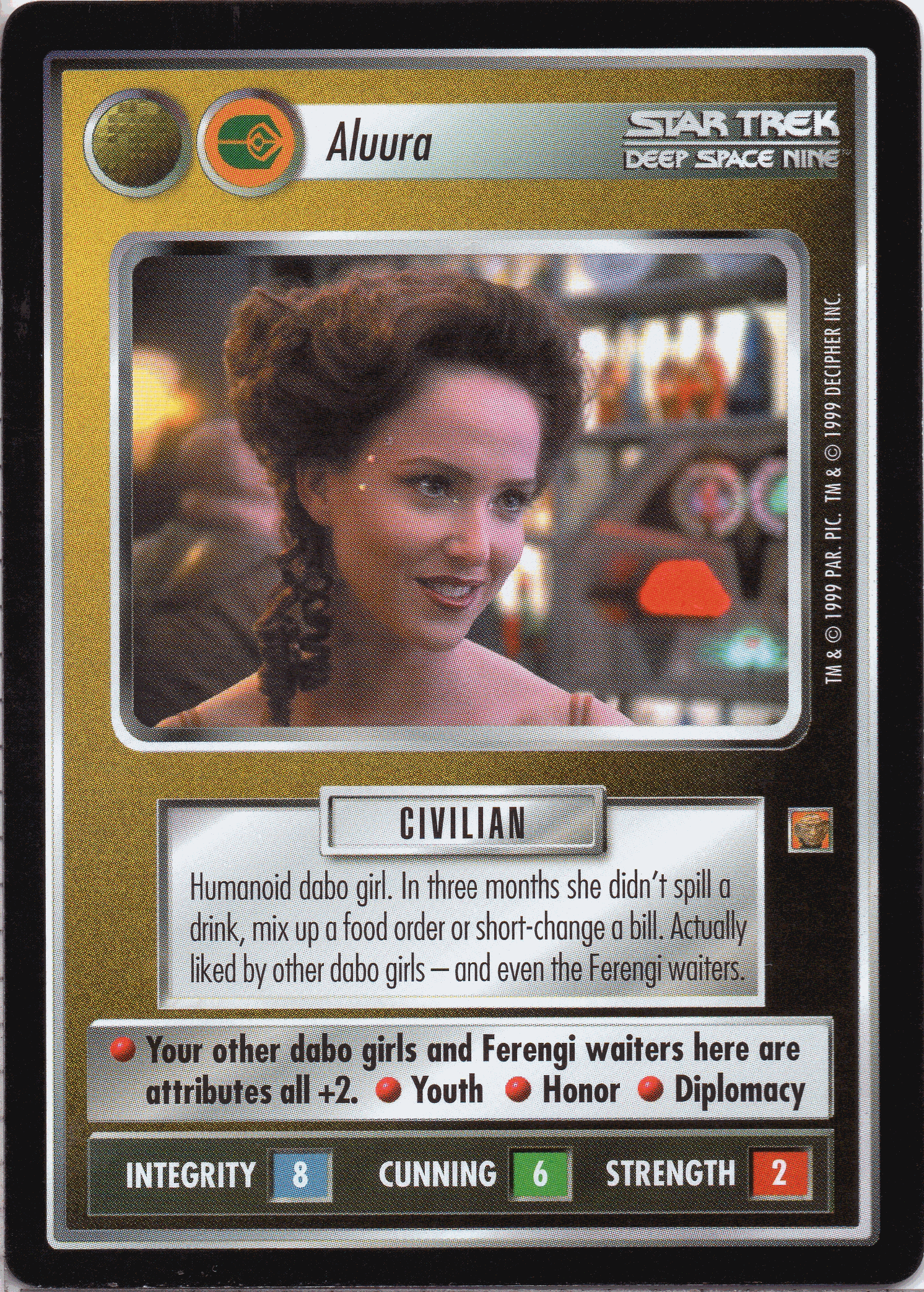 Star Trek CCG RoA Rules of Acquisition Aluura Non-Aligned // Ferengi