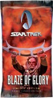 STAR TREK CCG BLAZE OF GLORY SUPER RARE FOIL LAFORGE IMPERSONATOR