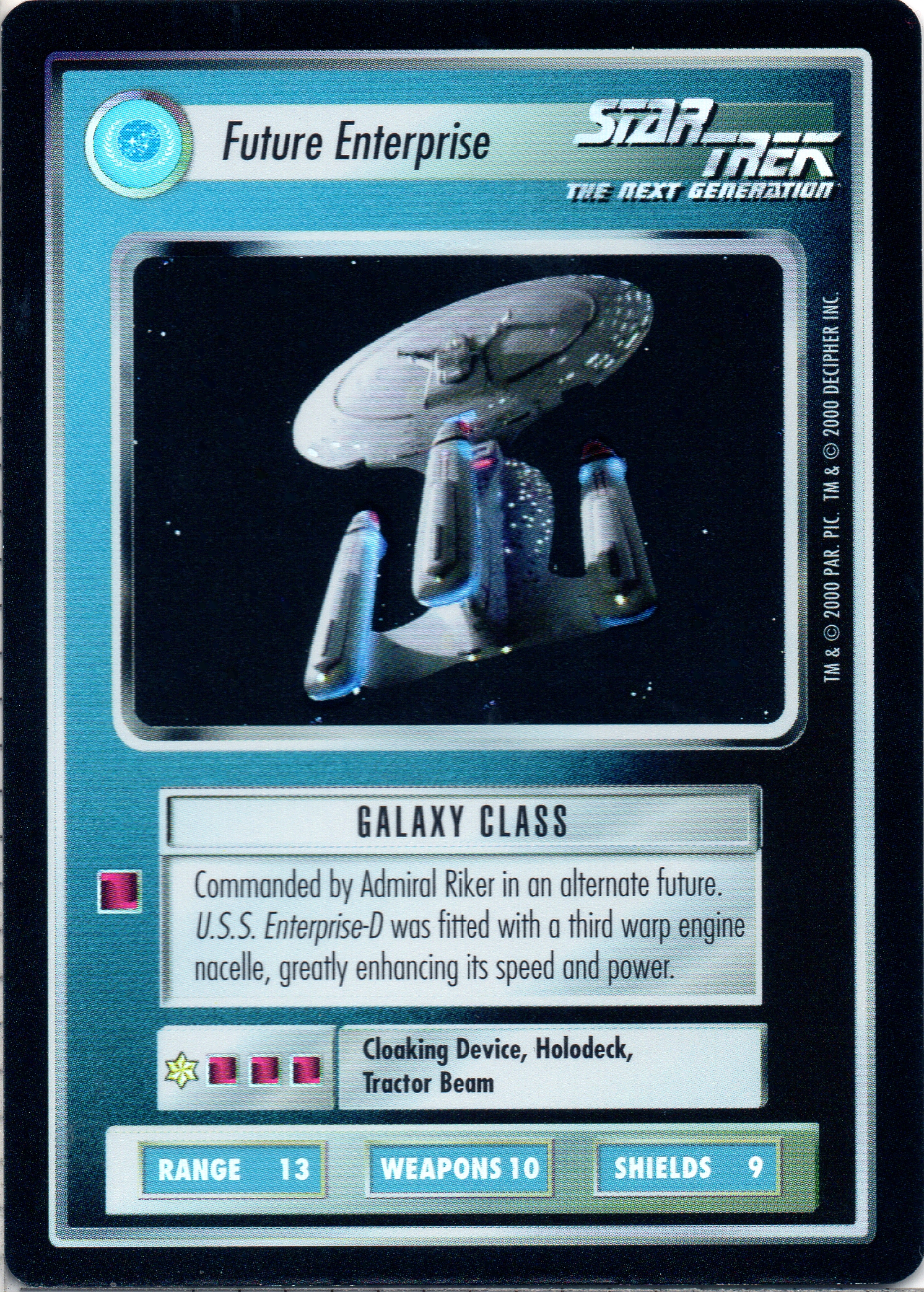 ENTERPRISE STAR TREK CCG REFLECTIONS SUPER RARE U.S.S