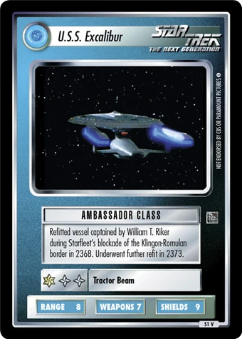 star trek excalibur game