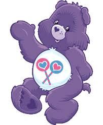 care bear with lollipops