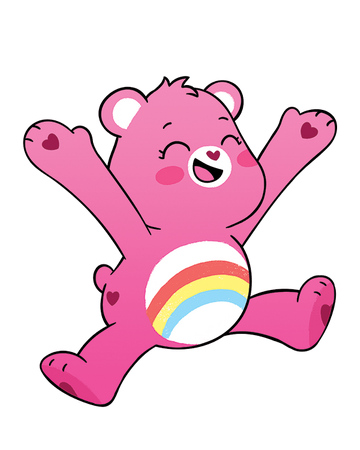 pink power care bear