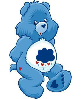 blue grumpy care bear