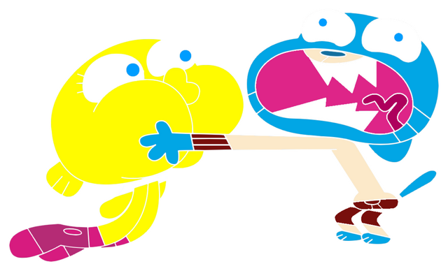 Image - Gumball and darwin watterson in 3 0 art style by