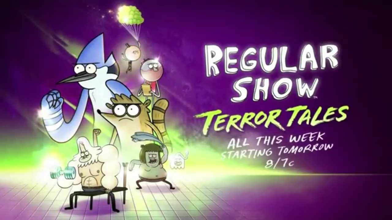 Обычное шоу превью заставка. Regular show:Terror Tales of the Park, in the House.