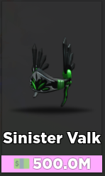 Sinister Valkyrie Case Clicker Roblox Wiki Fandom - roblox case clicker item value list