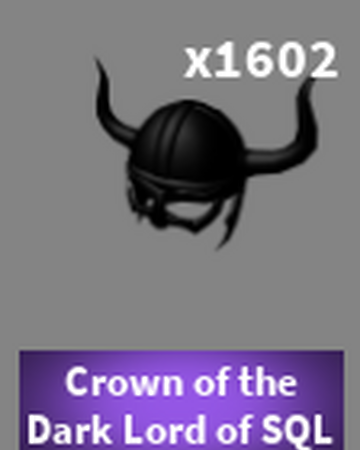 Crown Of The Dark Lord Of Sql Case Clicker Roblox Wiki Fandom - new dark lord roblox