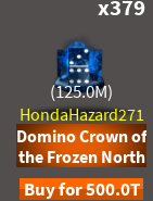 Domino Crown Of The Frozen North Case Clicker Roblox Wiki - 