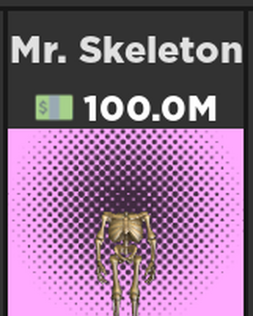 Mr Skeleton Case Clicker Roblox Wiki Fandom - codes for case clicker roblox 2019