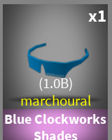 Roblox Wiki Clockwork Shades