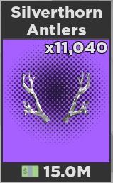 Silverthorn Antlers Roblox Price