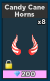 Candy Cane Horns Case Clicker Roblox Wiki Fandom - candy cane dominus roblox