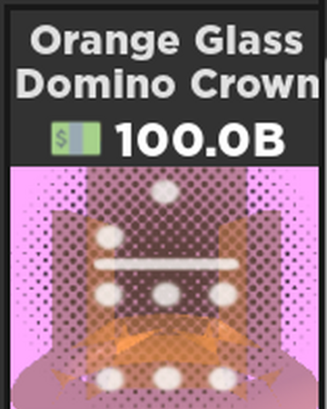 Orange Glass Domino Crown Case Clicker Roblox Wiki Fandom - dominus domino crown roblox