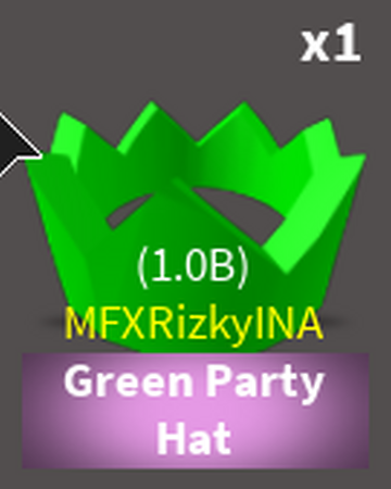 Green Party Hat Case Clicker Roblox Wiki Fandom - roblox case clicker codes 5 worth 7m