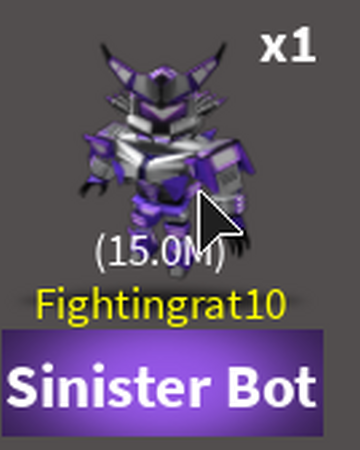 Sinister Bot Case Clicker Roblox Wiki Fandom - roblox trade bot dominus