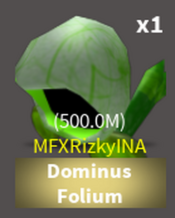 Roblox Dominus Green And Black