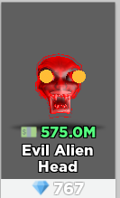 Evil Alien Head Case Clicker Roblox Wiki Fandom - aliens case clicker roblox