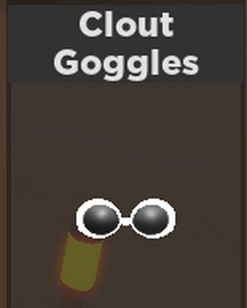 Clout Goggles Roblox Code