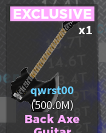 Back Axe Guitar Case Clicker Roblox Wiki Fandom - roblox back axe guitar