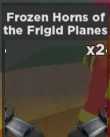 Roblox Frozen Horns Of The Frigid Planes Wiki