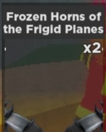 roblox frozen horns of the frigid planes