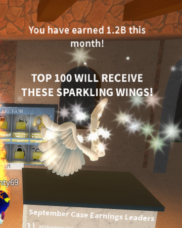 Platinum Wings Case Clicker Roblox Wiki Fandom - roblox case clicker codes list