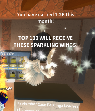 Platinum Wings Case Clicker Roblox Wiki Fandom - dove wings roblox