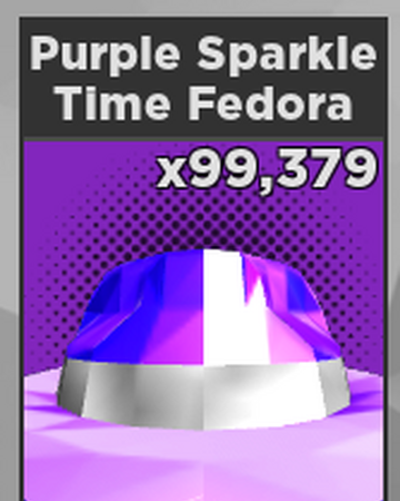 Purple Sparkle Time Fedora Case Clicker Roblox Wiki Fandom - guest purple roblox purple clock alarm clock