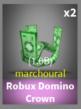 Robux Domino Crown Case Clicker Roblox Wiki Fandom - roblox robux clicker