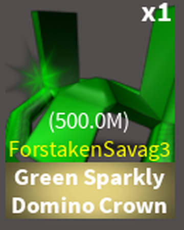 Green Sparkly Domino Crown Case Clicker Roblox Wiki Fandom - roblox catalog clicker wiki